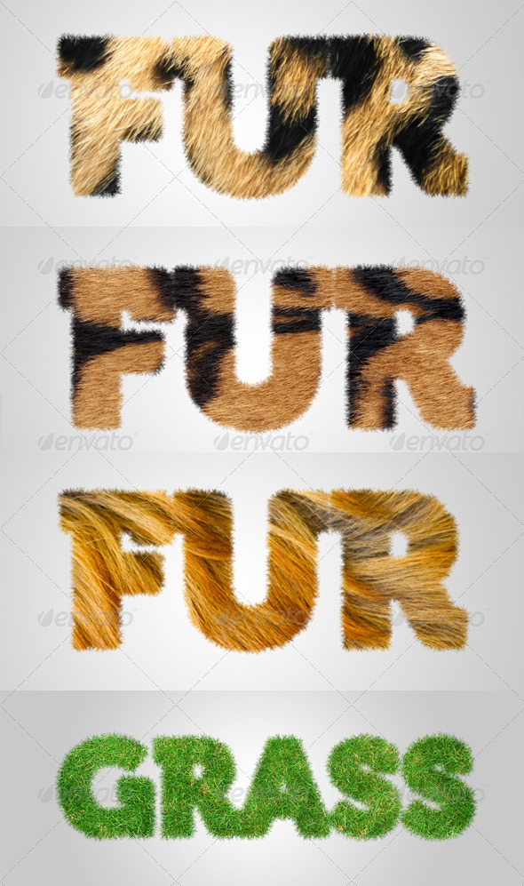 GraphicRiver Furry Grassy Text Effect Action 7707717