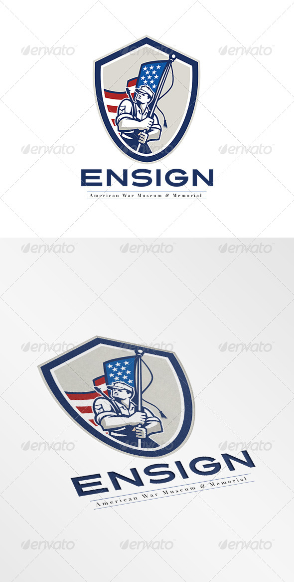 GraphicRiver Ensign War Memorial and Museum Logo 7708460 GraphicRiver Ensign War Memorial and Museum Logo 7708460