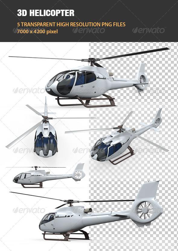 GraphicRiver 3D Helicopter 7708574