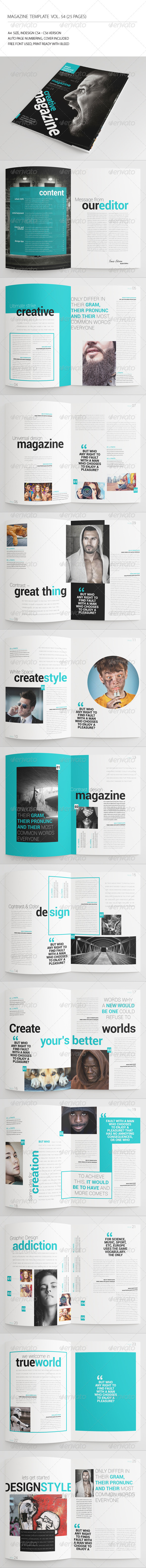 GraphicRiver 25 Pages Universal Magazine Vol54 7708580