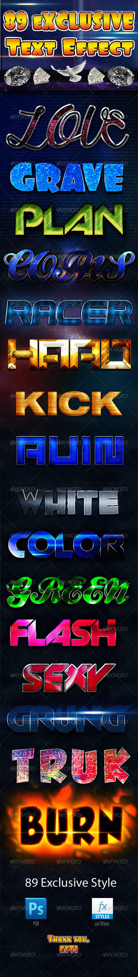 GraphicRiver 89 Exclusive Text Effect 7713766