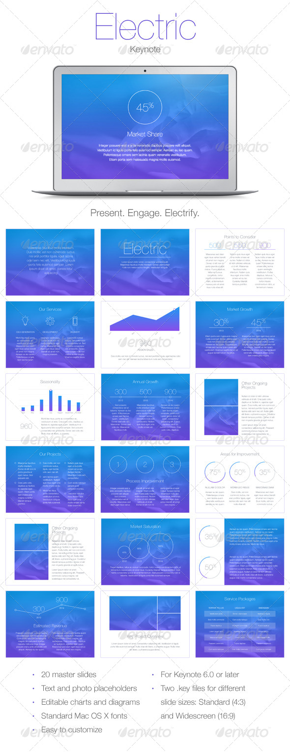 GraphicRiver Electric Keynote Template 7700664
