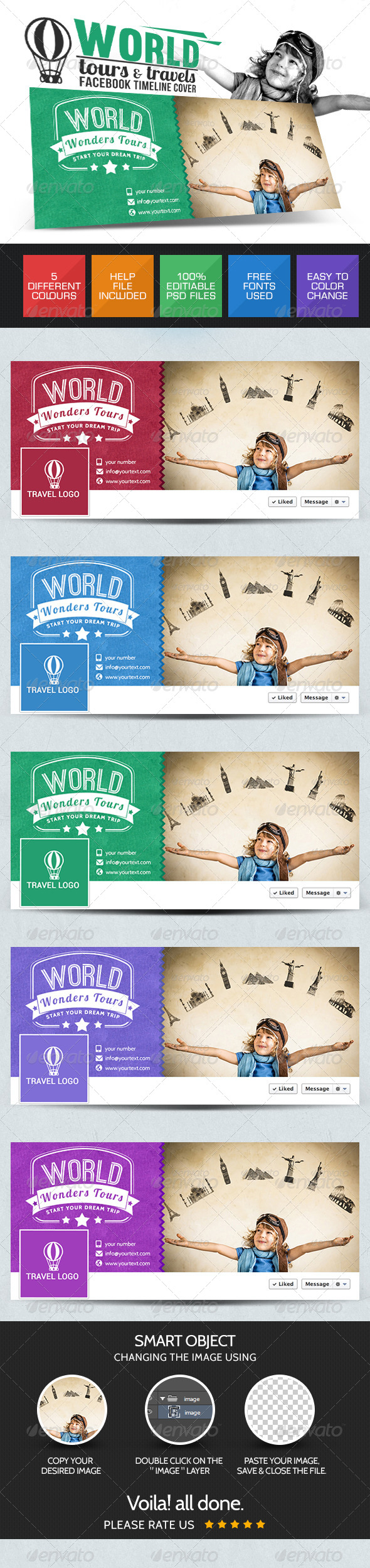 GraphicRiver Tour & Travels Facebook cover page 7718016 GraphicRiver Tour & Travels Facebook cover page 7718016