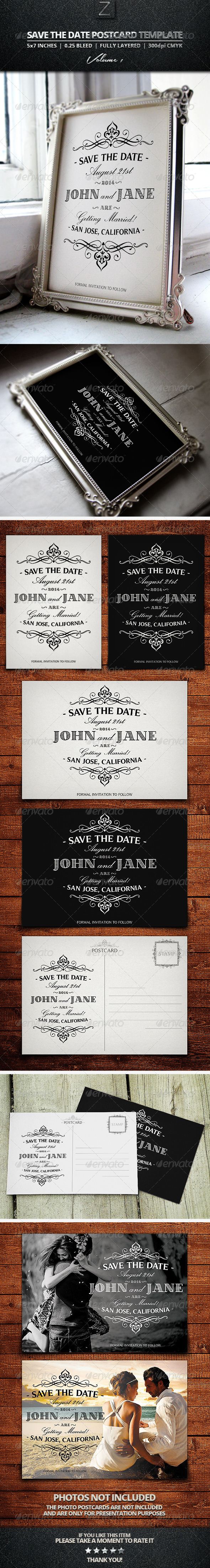 GraphicRiver Save The Date Postcard Templates Vol.1 7718675 GraphicRiver Save The Date Postcard Templates Vol.1 7718675