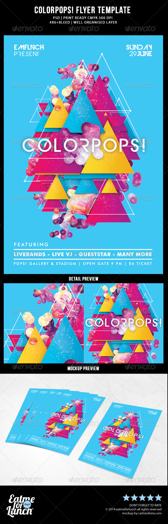 GraphicRiver Futuristic Abstract Concert Gigs Festival Flyer 7718734