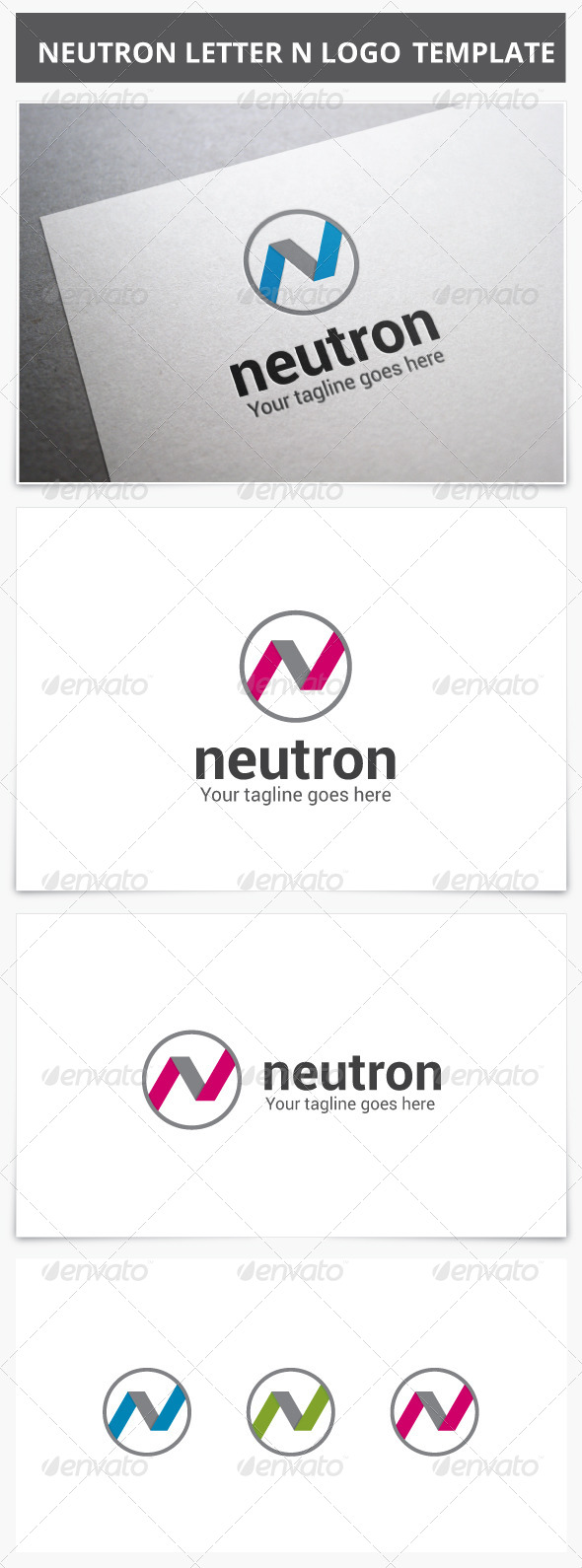 GraphicRiver Neutron Letter N Logo 7720609