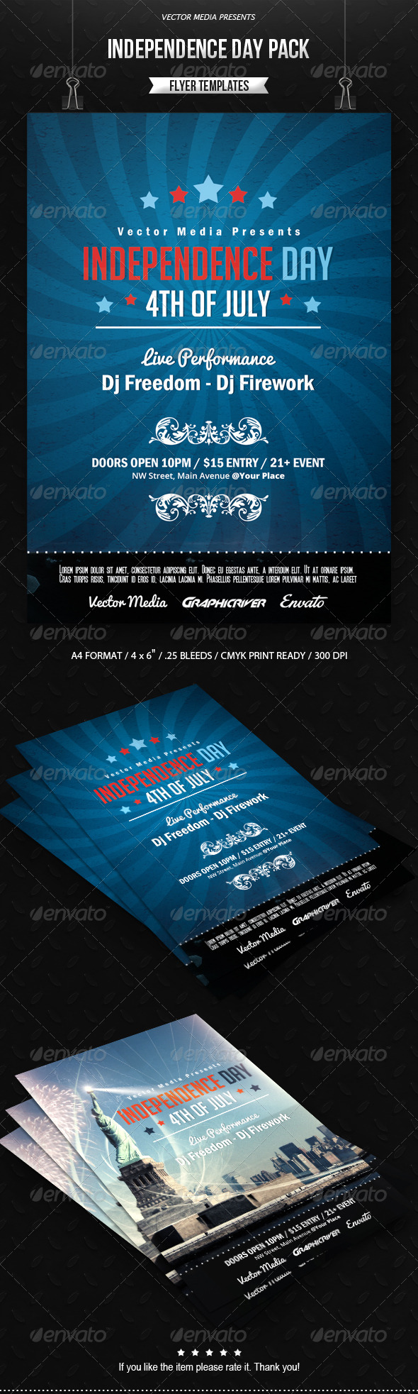GraphicRiver Independence Day Flyers Pack 7720932 GraphicRiver Independence Day Flyers Pack 7720932