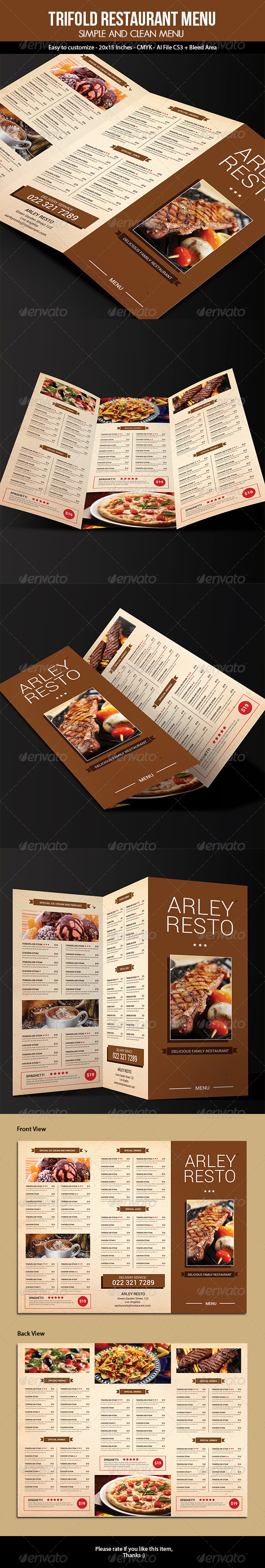 GraphicRiver Simple Restaurant Menu 7721653