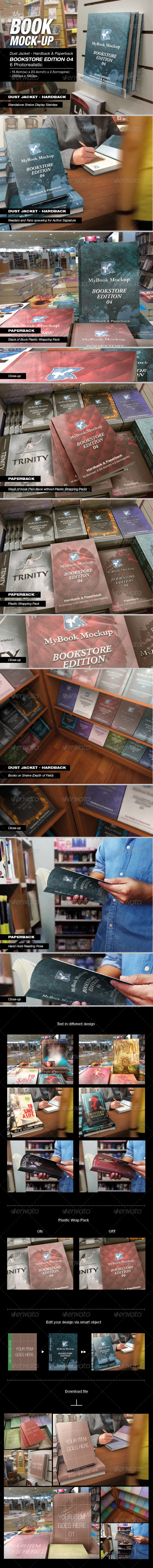 GraphicRiver MyBook Mock-up Bookstore Edition 04 7731739