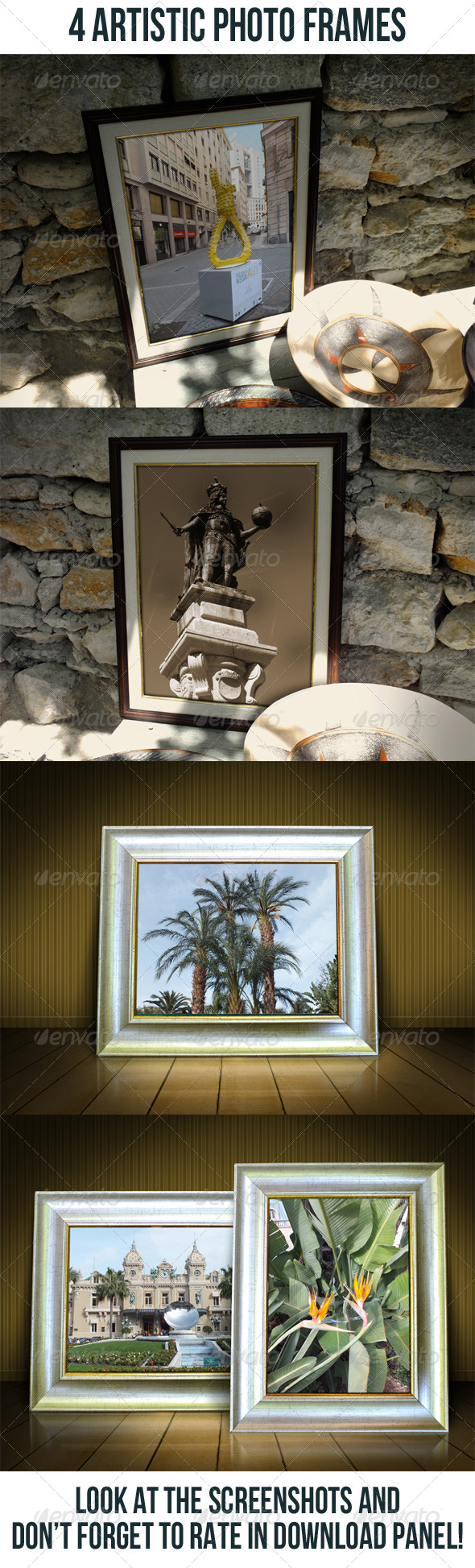 GraphicRiver 4 Artistic Photo Frame Bundle 7740235 GraphicRiver 4 Artistic Photo Frame Bundle 7740235