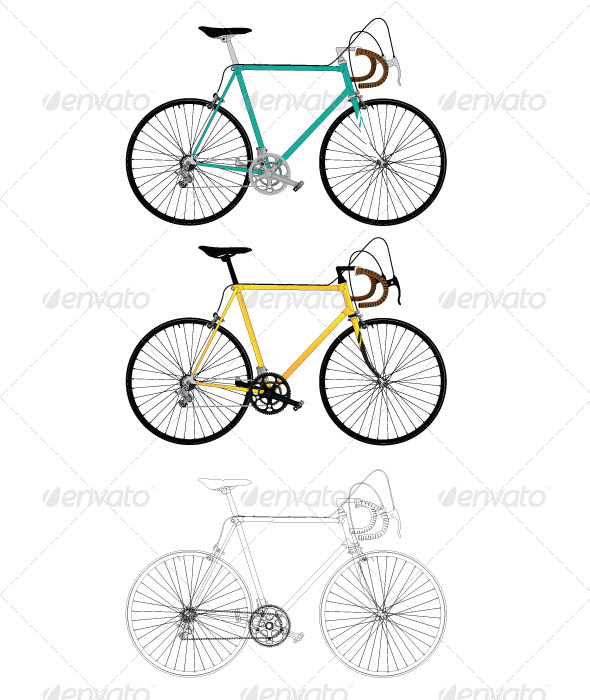 GraphicRiver Classic Road Bike 7673783 GraphicRiver Classic Road Bike 7673783