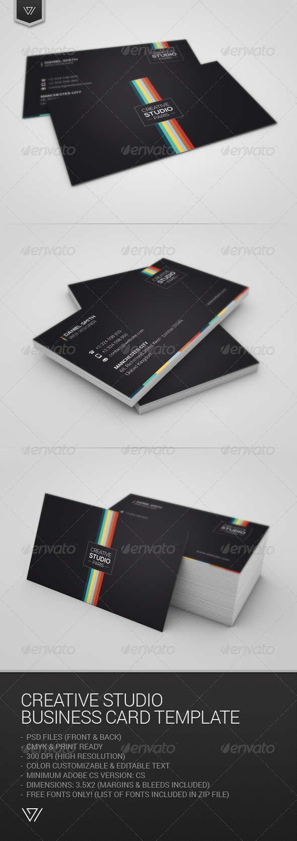 GraphicRiver Creative Studio Business Card 7721973 GraphicRiver Creative Studio Business Card 7721973