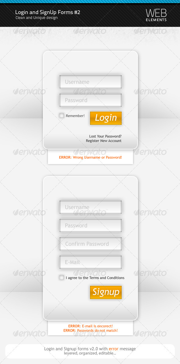 GraphicRiver Login and Signup forms v2.0 91967 GraphicRiver Login and Signup forms v2.0 91967