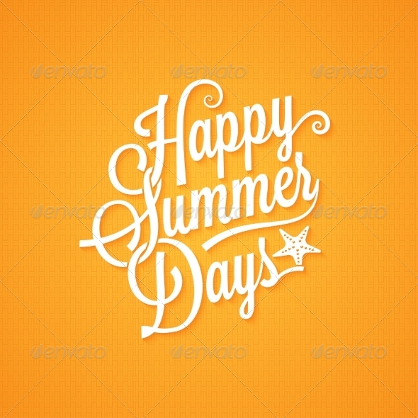 GraphicRiver Summer Vintage Lettering Background 7788208 GraphicRiver Summer Vintage Lettering Background 7788208