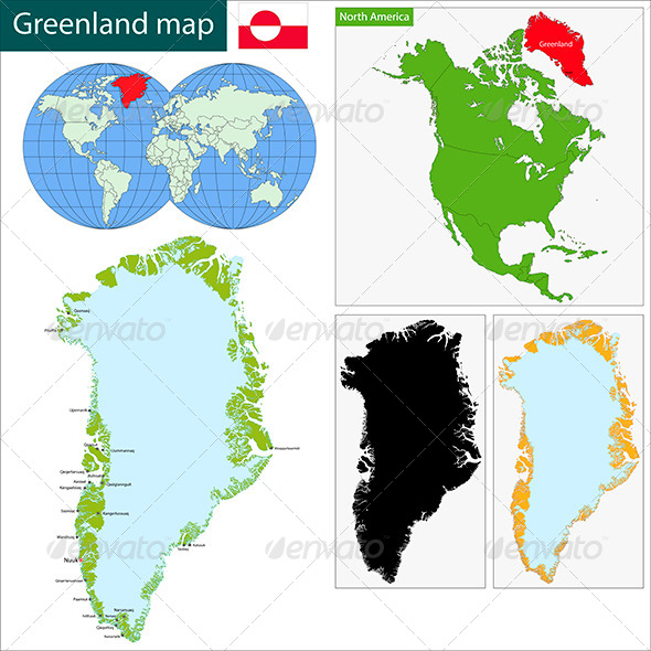 GraphicRiver Greenland Map 7798346 GraphicRiver Greenland Map 7798346