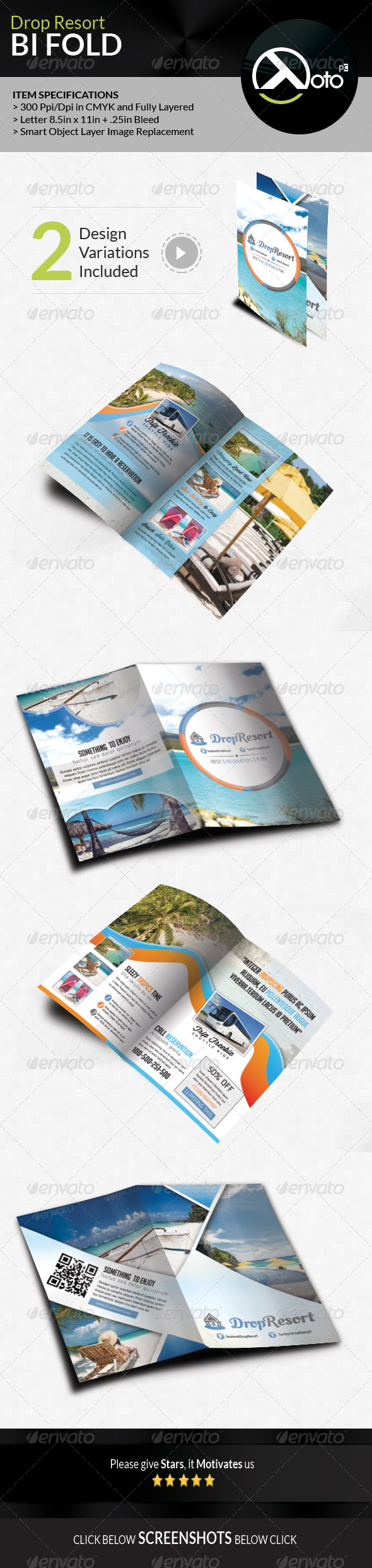 GraphicRiver Drop Beach Resort Vacation Trip Bifold 7799000 GraphicRiver Drop Beach Resort Vacation Trip Bifold 7799000