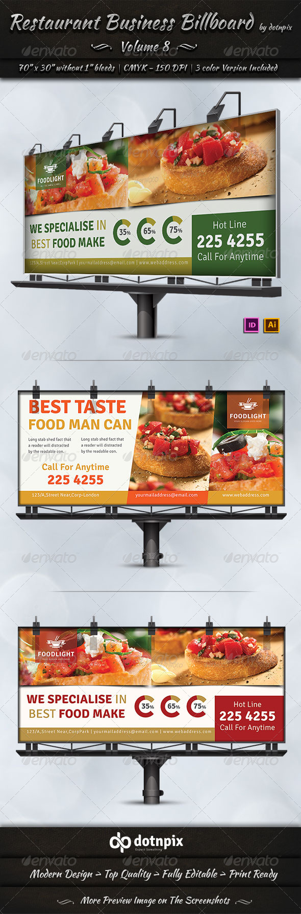 GraphicRiver Restaurant Business Billboard Volume 8 7801972 GraphicRiver Restaurant Business Billboard Volume 8 7801972