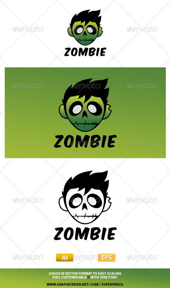 GraphicRiver Zombie Logo 7803028 GraphicRiver Zombie Logo 7803028