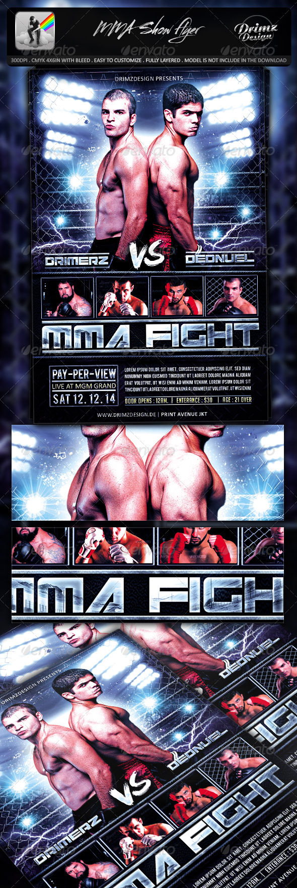GraphicRiver MMA Show Flyer 7812097 GraphicRiver MMA Show Flyer 7812097
