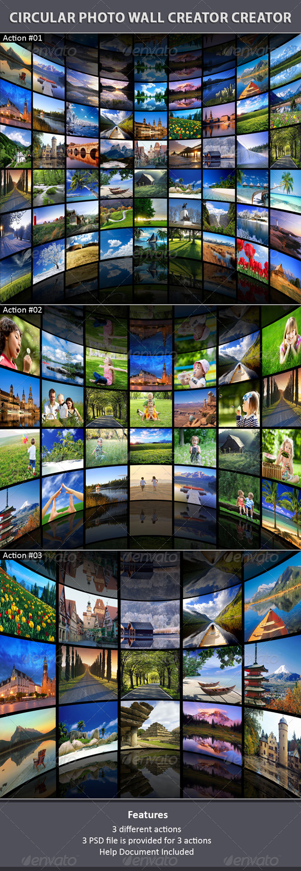 GraphicRiver Circular Photo Wall Creator 7814165 GraphicRiver Circular Photo Wall Creator 7814165