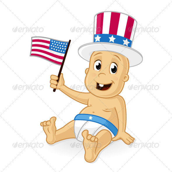 GraphicRiver Baby Patriot 7815082 GraphicRiver Baby Patriot 7815082