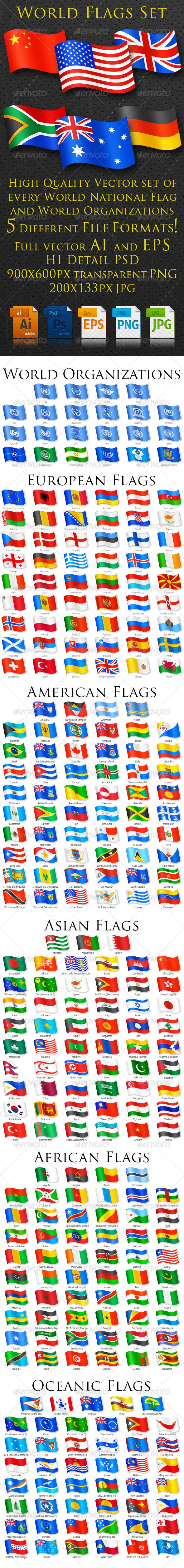 GraphicRiver World Flags Complete Set 7812184 GraphicRiver World Flags Complete Set 7812184