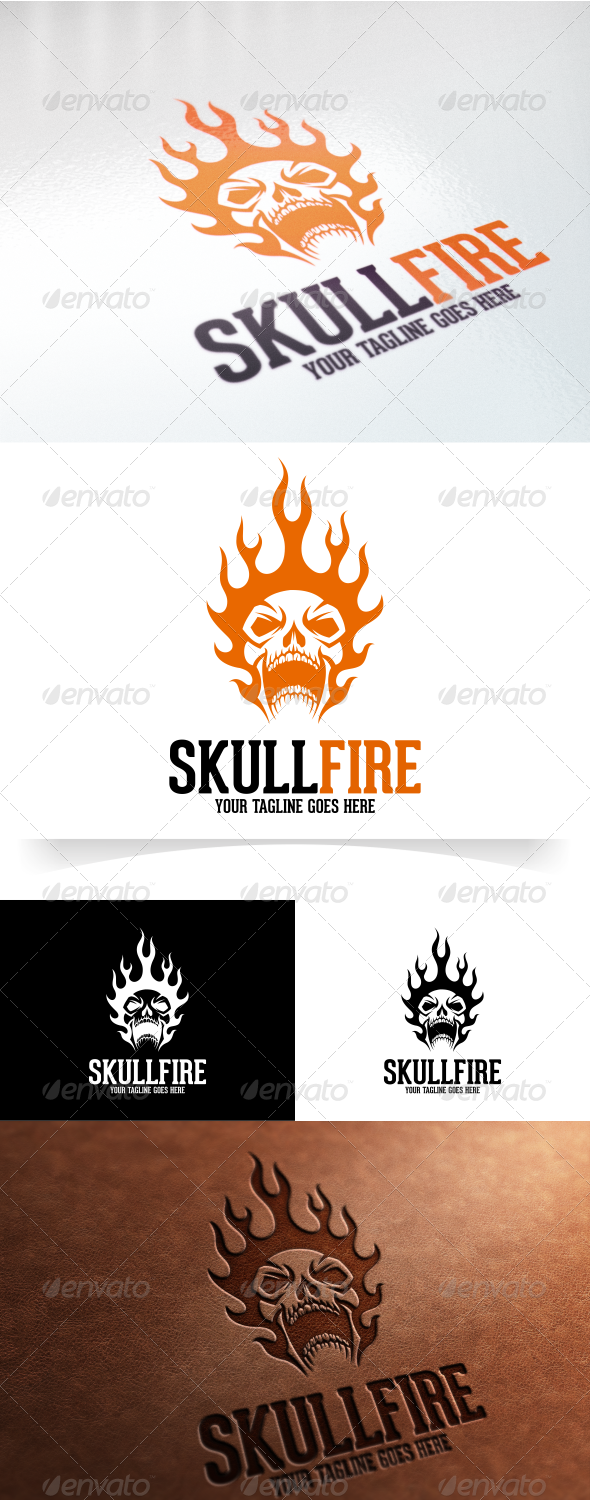 GraphicRiver Skull Fire Logo Template 7821261 GraphicRiver Skull Fire Logo Template 7821261