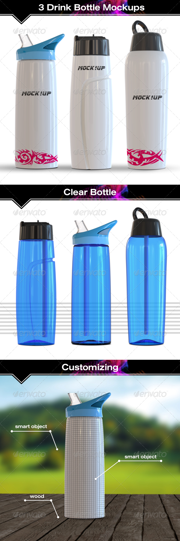 Download Water Bottle Mockup Free Dondrup Com