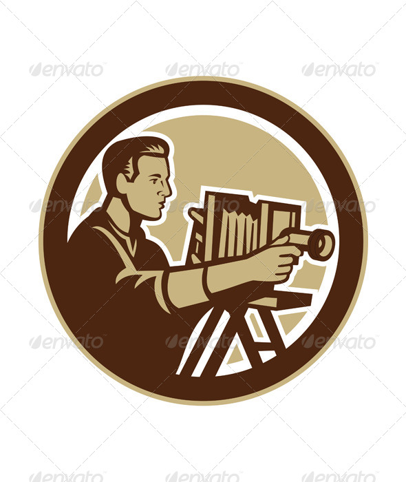 GraphicRiver Photographer Vintage Bellows Camera 7823405 GraphicRiver Photographer Vintage Bellows Camera 7823405