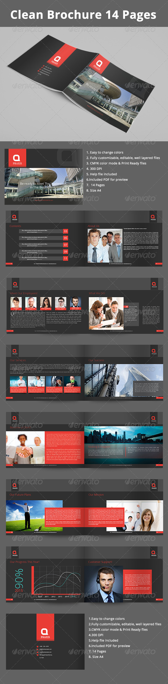GraphicRiver Clean Business Brochure 14 Pages 7823955 GraphicRiver Clean Business Brochure 14 Pages 7823955