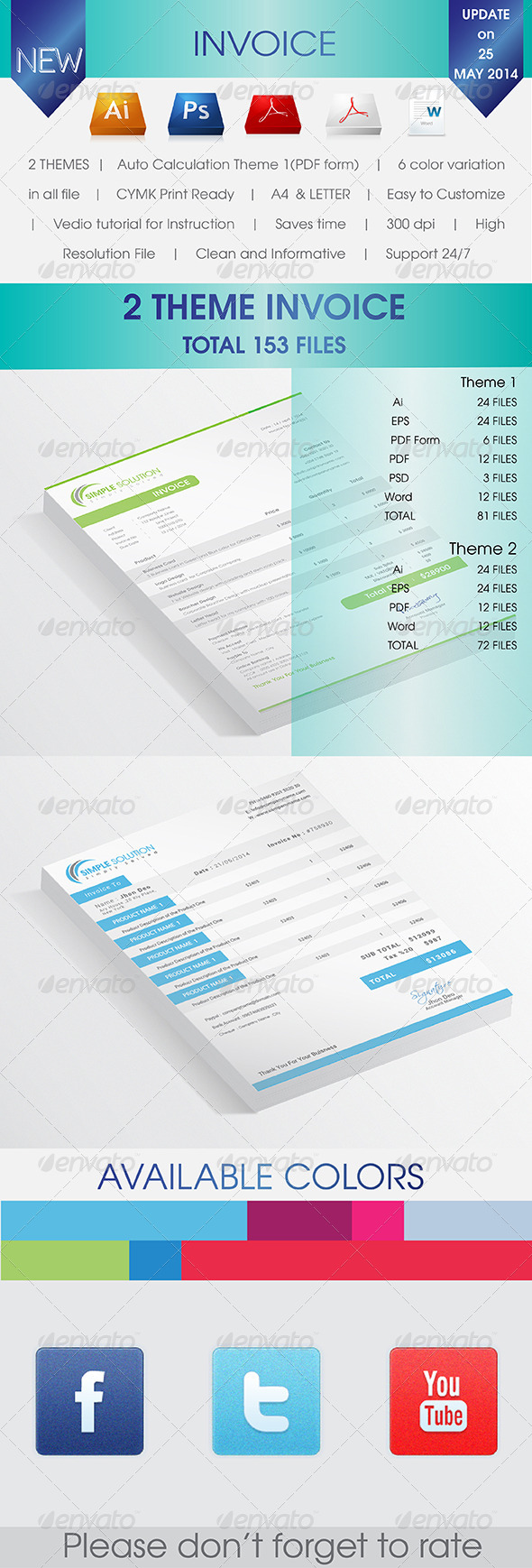 GraphicRiver 2 Invoices 7650135 GraphicRiver 2 Invoices 7650135