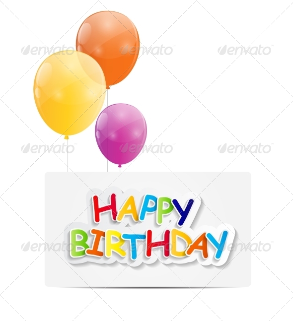 GraphicRiver Happy Birthday Card Illustration 7838789 GraphicRiver Happy Birthday Card Illustration 7838789