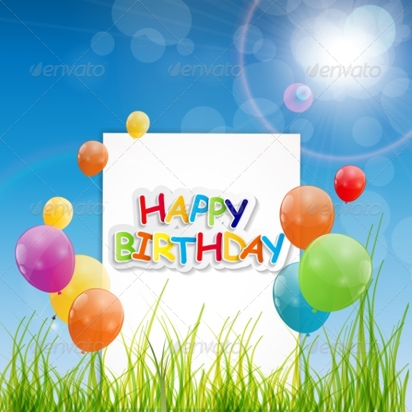 GraphicRiver Happy Birthday Card Illustration 7838827 GraphicRiver Happy Birthday Card Illustration 7838827