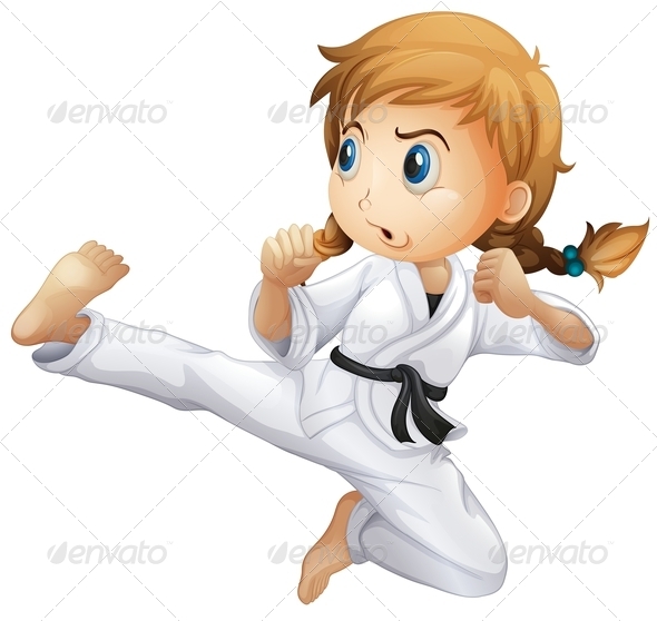 girl karate clipart - photo #9