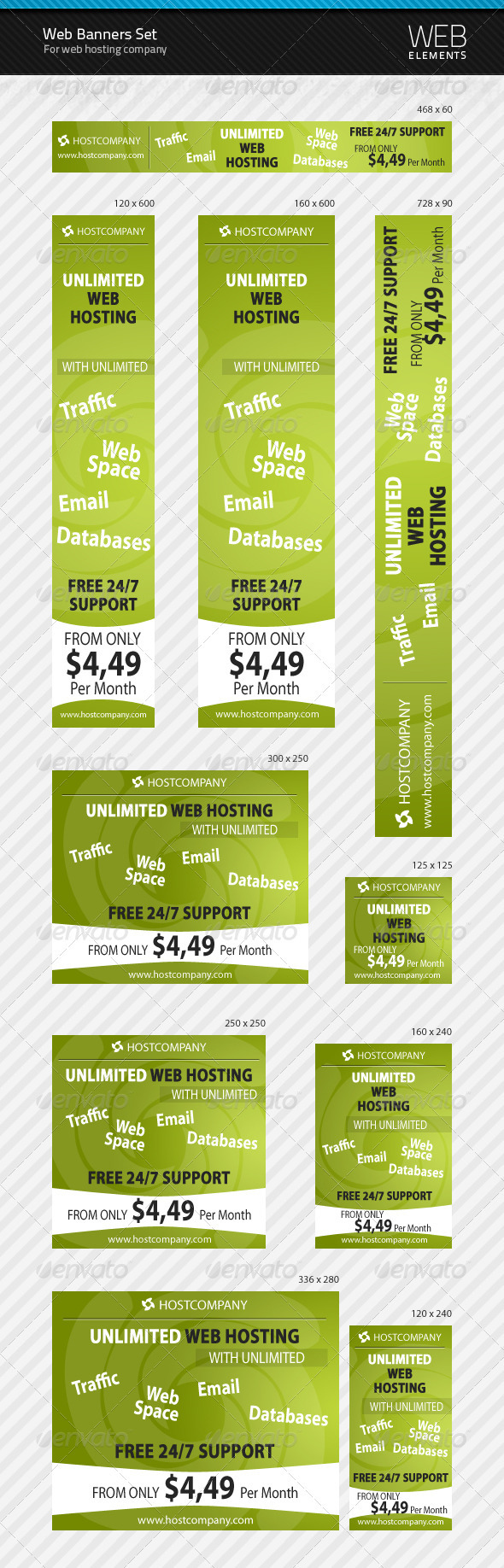 GraphicRiver Web Banners Set for Web Hosting Company 106404 GraphicRiver Web Banners Set for Web Hosting Company 106404