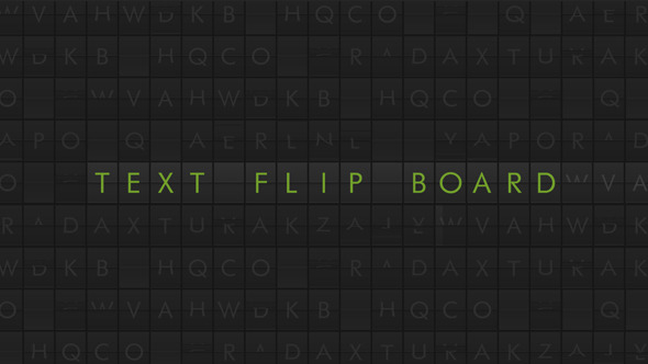 Flip Board Text - 3