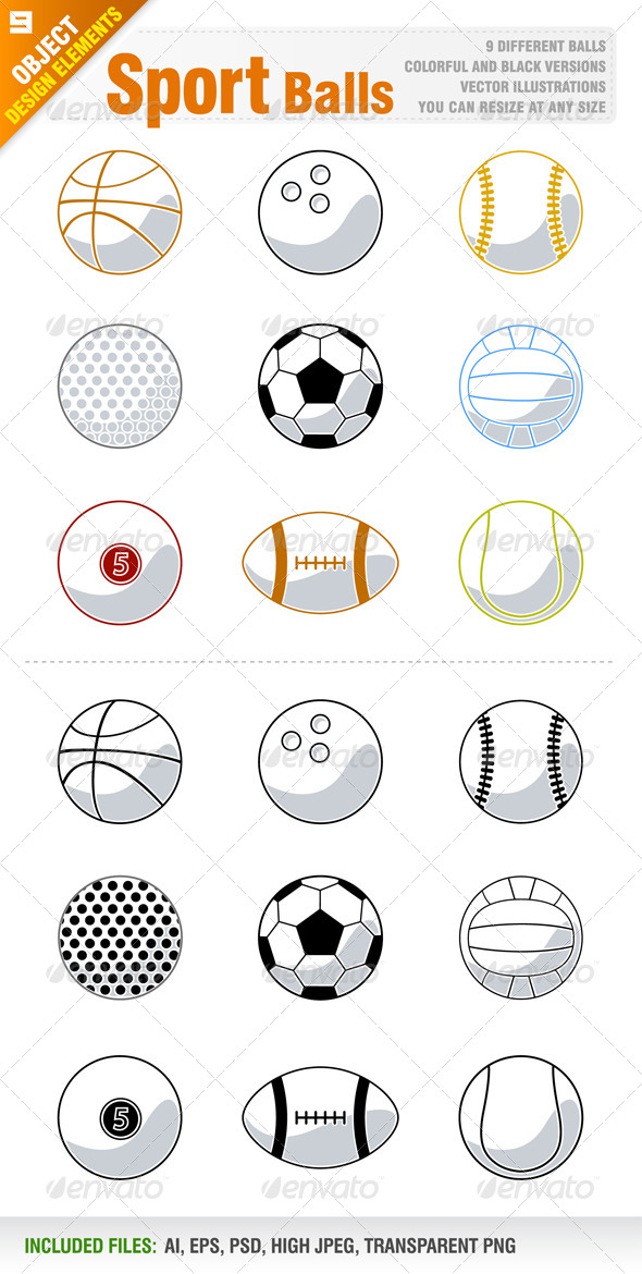 Animated Sports Balls » Tinkytyler.org - Stock Photos & Graphics