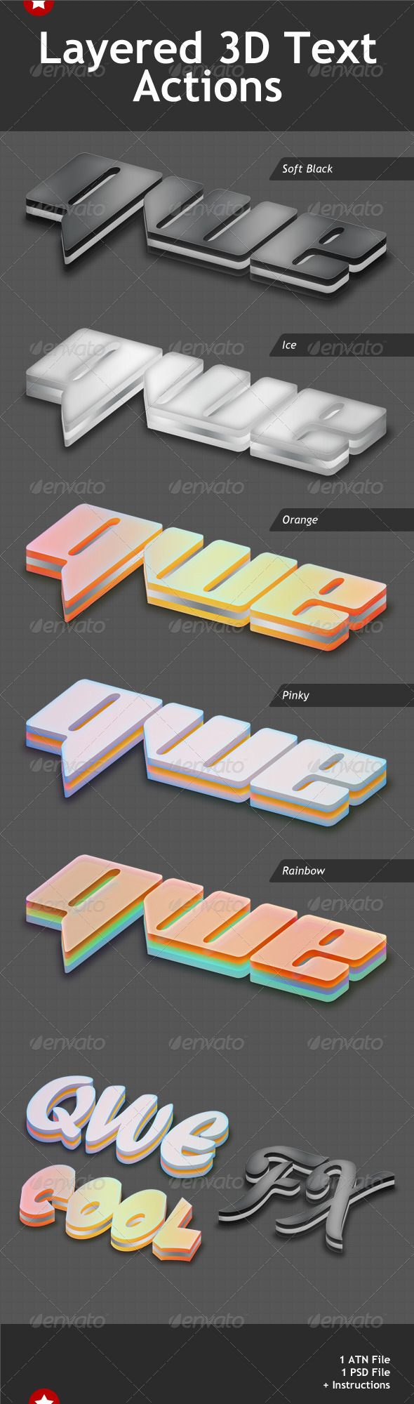 GraphicRiver Layered 3D Text Effects Action 807734 GraphicRiver Layered 3D Text Effects Action 807734