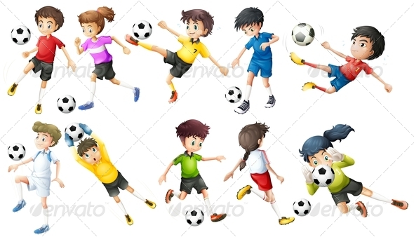 GraphicRiver Soccer Players 7913143