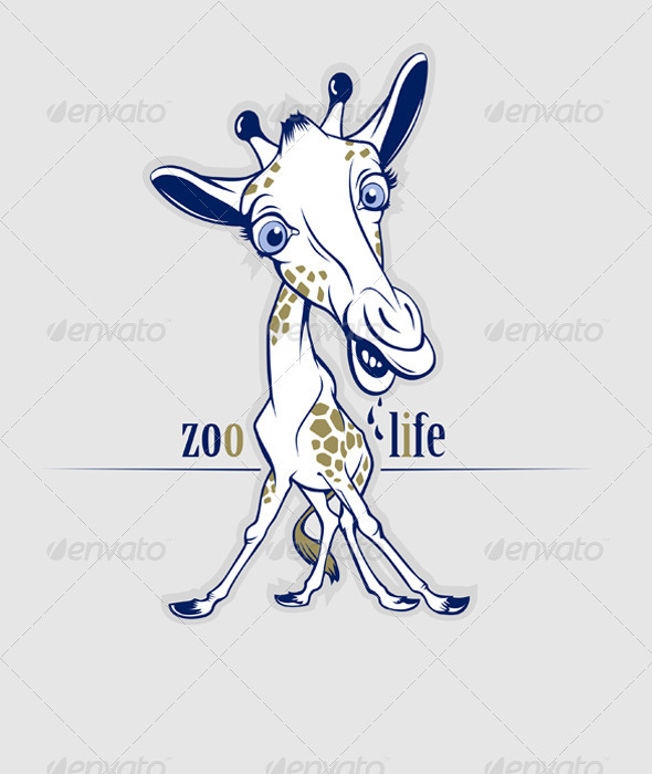 Graphic River Cartoon Giraffe Vectors - Characters Animals 819151 Graphic River Cartoon Giraffe Vectors - Characters Animals 819151
